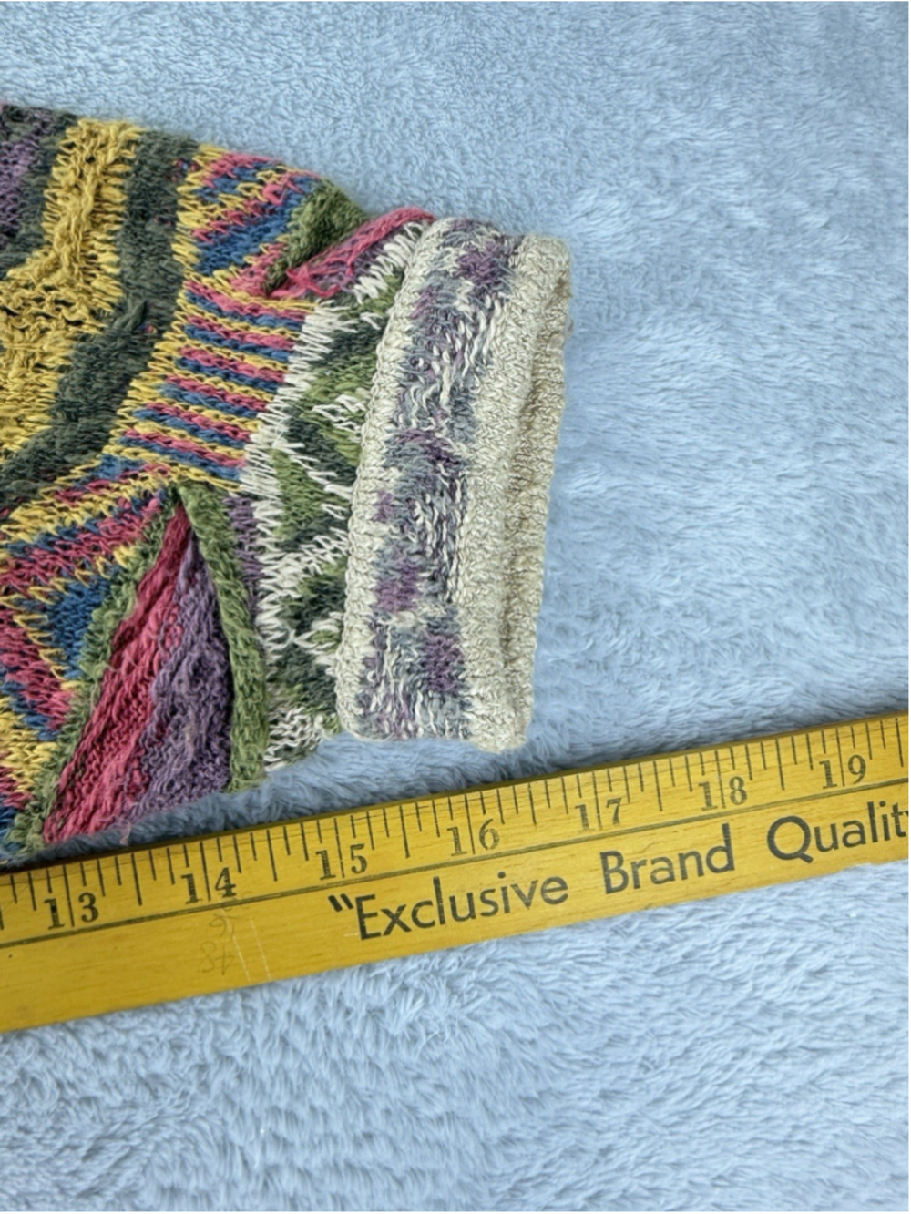 Vintage Coogi Men's Size Small 60% Cotton 40% Linen Button Up Cardigan Sweater - Picture 8 of 15